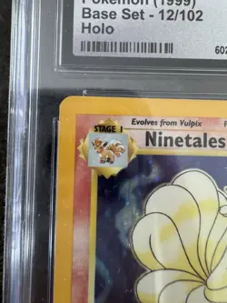 Ninetales Pokemon (1999) Base Set - 12/102 Holo CGC MINT+ 9.5 - Image 2