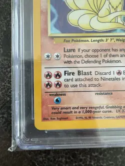 Ninetales Pokemon (1999) Base Set - 12/102 Holo CGC MINT+ 9.5 - Image 4