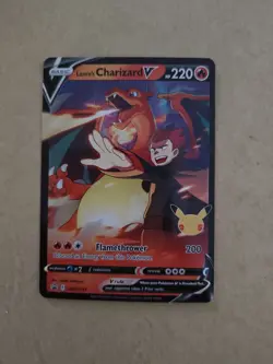 Pokemon Lance's Charizard V Celebrations SWSH133 Black Star Promo - Image 1