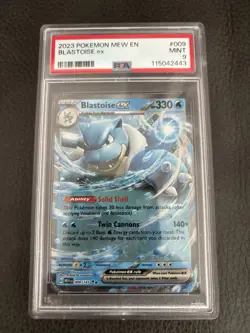 2023 Pokemon Mew EN Blastoise EX PSA 9 Mint - Image 1
