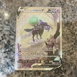 Pokemon Shadow Rider Calyrex V 074/198 Full Art Holo Ultra Rare Chilling Reign - Image 1