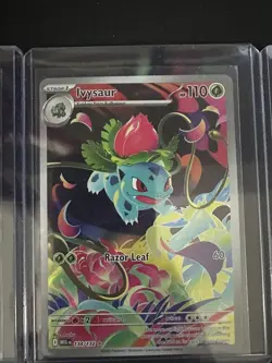 Pokemon TCG Mega Venusaur EX 177/132 SIR, Ivysaur 134/132 and Bulbasaur 133/132 - Image 3