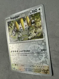 Pokemon TCG * SV Prismatic Evolutions * 86/131 Regigigas U REVERSE HOLO * NM - Image 2