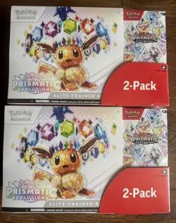 Pokemon TCG Prismatic Evolutions ETB Booster Bundle 2 Pack - New And Sealed - Image 1