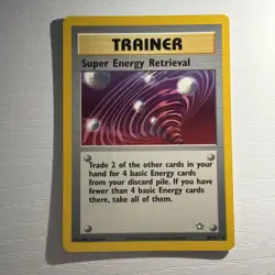 Super Energy Retrieval 89/111 Rare Non-Holo Neo Genesis Pokemon Trainer LP - Image 1