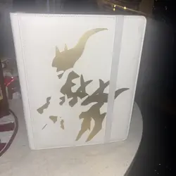 Pokemon Arceus Ultra Pro White Binder with Gold (20) 9 Pocket Page Slightly Used - Image 1