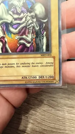 Summoned Skull MRD-003 Metal Raiders 1st Edition - Image 5