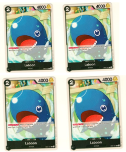 Set Of 4 Laboon EB01-047 One Piece Trading Card - Image 1