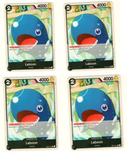 Set Of 4 Laboon EB01-047 One Piece Trading Card - Image 3