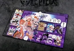 60*35cm Monkey D. Luffy One Piece Playmat With Zones TCG Card Game Play Mat - Image 1