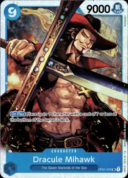 One Piece TCG • Dracule Mihawk OP01-070 • Super Rare • ENG/NM - Image 1