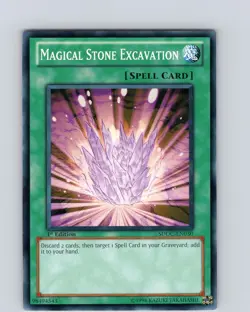 Yu-Gi-Oh TCG Magical Stone Excavation SDDC-EN030 1st Edition Common Card NM - Image 1