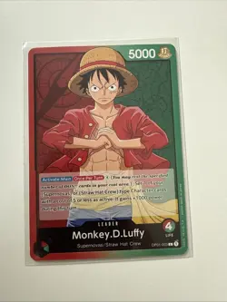 OP01-003 Monkey.D.Luffy Leader English One Piece TCG Card - Image 1
