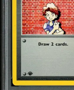 1999 Pokemon BILL Base Set 1ST EDITION Misprint INK ERROR Card 91/102 PSA 9 MINT - Image 2