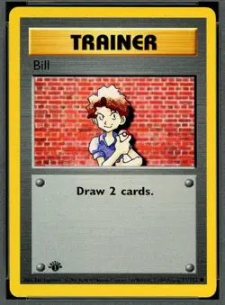 1999 Pokemon BILL Base Set 1ST EDITION Misprint INK ERROR Card 91/102 PSA 9 MINT - Image 4