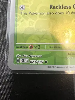 Capsakid 023/197 OBF Obsidian Flames Reverse Holo Pokemon Card NM - Image 3