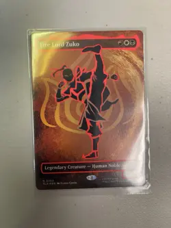 Fire Lord Zuko (Borderless) (Neon Ink Foil) Avatar: The Last Airbender Foil - Image 1