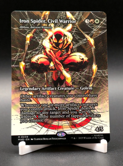 Iron Spider, Civil Warrior Magic The Gathering Spider-Man Mythic Borderless #39 - Image 1