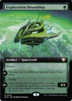 MTG Exploration Broodship (Extended Art) (34) | NM | Edge of Eternities {EOC} - Image 1