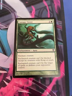 MTG - CANOPY COVER - UNCOMMON - WORLDWAKE - LP - Image 1