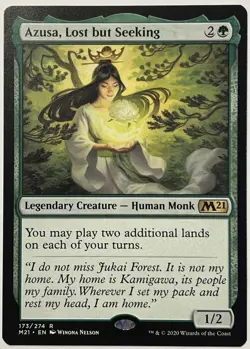 MTG Azusa, Lost but Seeking-Core Set 2021 NM-M - Image 1
