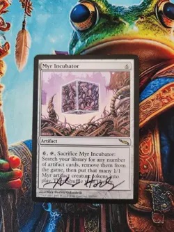 MTG Artist Proof Myr Incubator - Mirrodin Regular - Signed By Artist, MP - Image 1