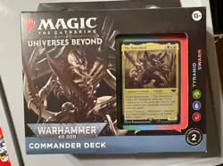 MTG Universe Beyond Warhammer 40000 Tyranid Swarm Commander Deck Sealed - Image 1