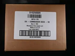 Sealed Case MTG LTR Commander Deck Lord of the Rings Tales of Middle Earth - Image 1