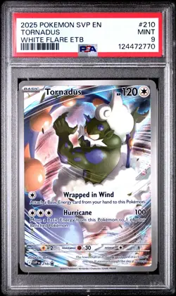 2025 POKEMON SVP EN-SV BLACK STAR PROMO #210 TORNADUS PSA 9 - Image 1