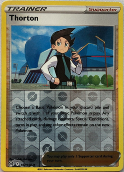 Pokemon - Thorton - Reverse Holo - 167/196 - Lost Origin -NM/M - Image 1