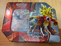 Pokemon Paradox Destinies Tin Gouging Fire ex Tin w/ 5 Booster Packs New Sealed - Image 1