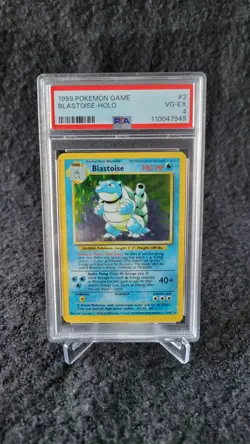 Pokemon TCG Blastoise Holo Base Set #2/102 1999 PSA 4 Holo Rare English - Image 1