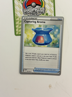 Capturing Aroma 153/195 Pokemon World Championships Variant Silver Tempest B - Image 1