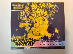 Pokemon TCG Surging Sparks Pokemon Center Elite Trainer Box ETB - DAMAGE - Image 1