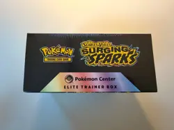 Pokemon TCG Surging Sparks Pokemon Center Elite Trainer Box ETB - DAMAGE - Image 3