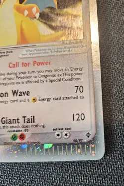 Pokemon Dragonite EX 90/97 Holo Ultra Rare. LP - Image 2