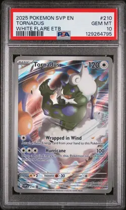 2025 POKEMON SVP EN-SV BLACK STAR PROMO #210 TORNADUS PSA 10 - Image 1