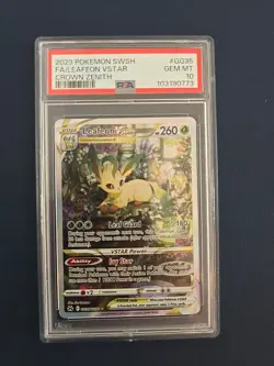 Pokemon 2023 Leafeon VSTAR GG35 Crown Zenith PSA 10 Ultra Rare Holo - Image 1