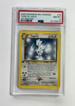 2000 Pokemon Neo Genesis 1st Edition Togetic #16 PSA 8 NM-MT FRESH GRADE!!🔥🔥🔥 - Image 1