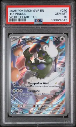 2025 POKEMON SVP EN-SV BLACK STAR PROMO #210 TORNADUS PSA 10 - Image 1
