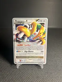 Pokemon TCG Regigigas LV.X DP30 Diamond and Pearl Holo MP- - Image 1