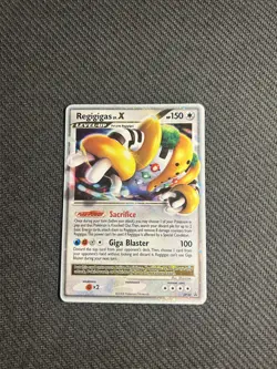 Pokemon TCG Regigigas LV.X DP30 Diamond and Pearl Holo MP- - Image 3