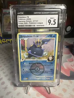 Pokemon Empoleon 27/147 Reverse Crosshatch Holo Rare 2009 League Promo CGC 9.5 - Image 1