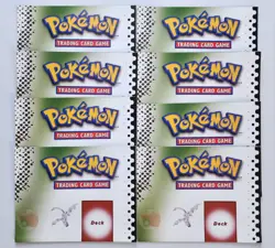 (8) Pokemon TCG Original Paper Half Play Mats Vintage 1999 Wizards of the Coast - Image 3