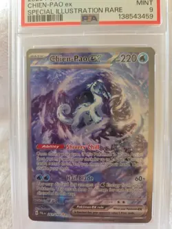 CHIEN-PAO ex - #261- SIR- 2023 POKEMON PAL EN PSA MINT 9 - Image 2
