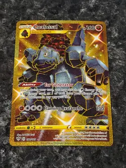 Coalossal 198/189 Darkness Ablaze Secret Full Art Ultra Rare Pokemon Nice! - Image 1