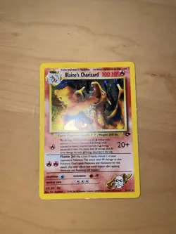 Pokemon TCG Blaine's Charizard Gym Challenge 2/132 Slightly Worn - Image 1