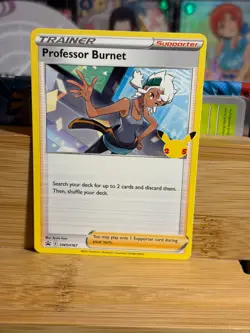 PROFESSOR BURNET SWSH167 Sword&Shield Holo Black Star Promo Pokemon TCG LP - Image 1