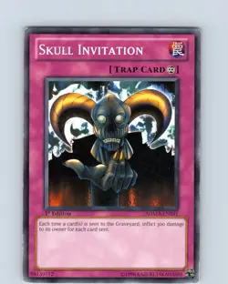 Yu-Gi-Oh TCG Skull Invitation SDMA-EN031 1st Edition Regular Common Card LP-NM - Image 1