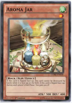 Yugioh - Aroma Jar CORE-EN038 1st Edition - Clash of Rebellions - Image 1